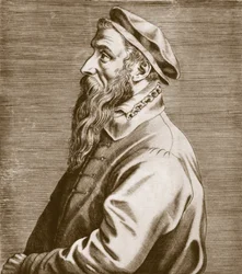 Porträt von Pieter Brueghel der Ältere (ca. 15278-69), veröffentlicht 1572